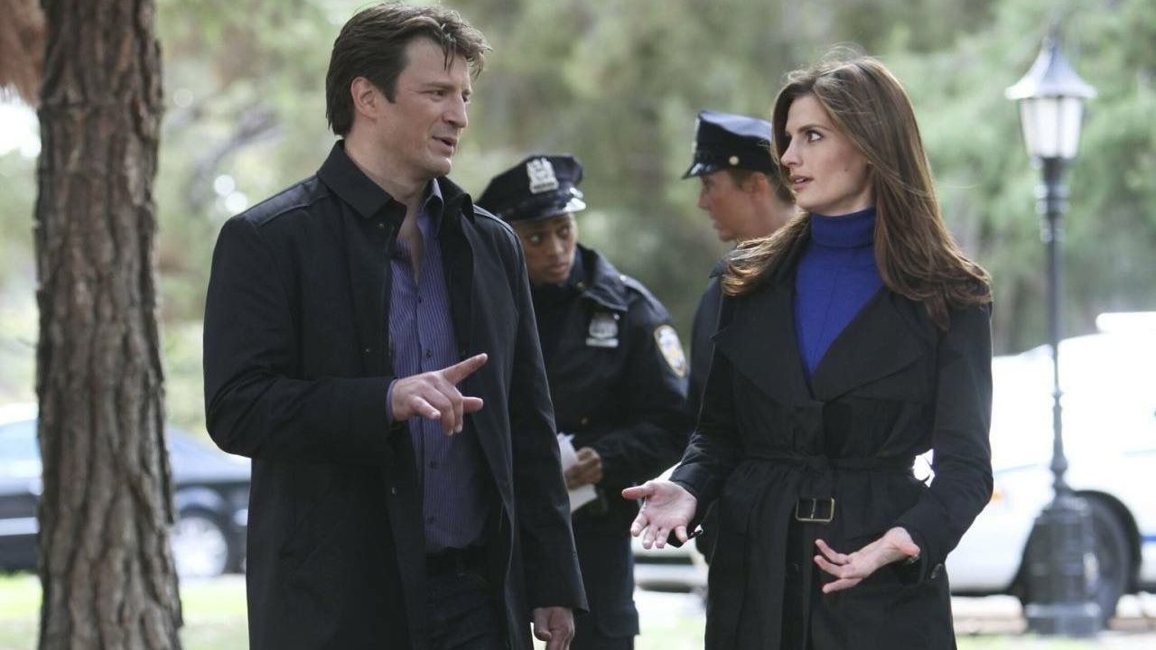 Nathan Fillion and Stana Katic in Castle Nathan Fillion and Stana Katic in Castle