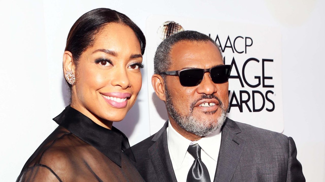 Gina Torres with her ex-husband Laurence Fishburne Gina Torres with her ex-husband Laurence Fishburne