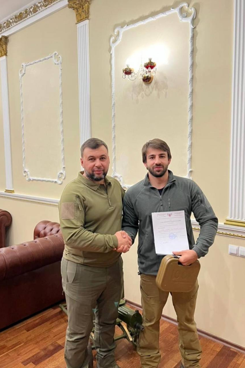 Яков Хачанян и Глава ДНР Денис Пушилин Яков Хачанян и Глава ДНР Денис Пушилин