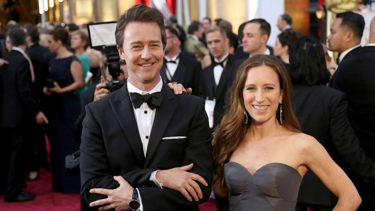 Edward Norton with wife Shauna Robertson edward-norton-with-wife-wife-shauna-robertson