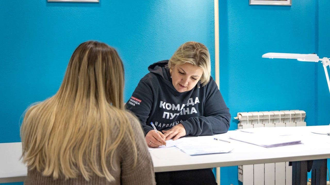 Ксения Лухман в Общественной приёмной Ксения Лухман в Общественной приёмной